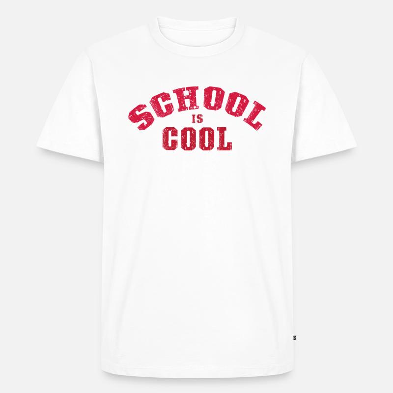 Schule ist cool - Männer Premium Bio T-Shirt - undefined