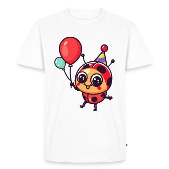 Ladybug Birthday Comic - Men's Premium Organic T-Shirt - white - Front - Nico (187cm)