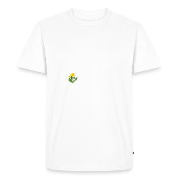 Pissenlit graphique - T-shirt Premium bio Homme - blanc - Devant - Nico (187cm)
