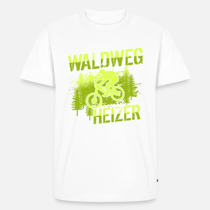 MTB Mountainbiker - Waldweg Heizer - Männer Premium Bio T-Shirt - undefined