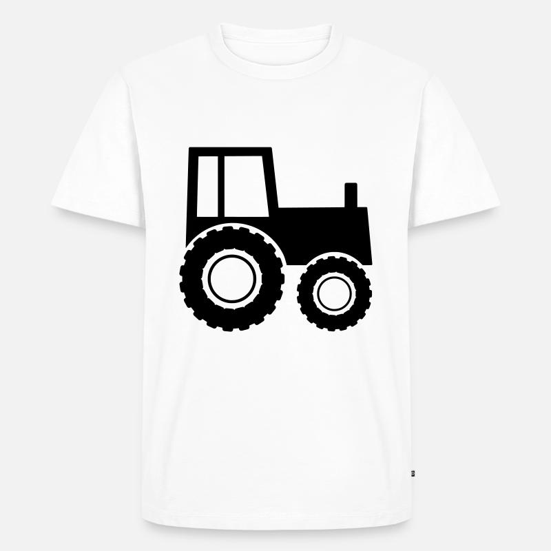 Traktor - Männer Premium Bio T-Shirt - Weiß