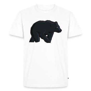 Grizzly - Men's Premium Organic T-Shirt - white - Front - Nico (187cm)