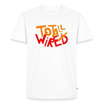 Totally Wired (Colour) - Men's Premium Organic T-Shirt - white - Front - Nico (187cm)