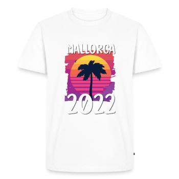 Majorca 2022 - Men's Premium Organic T-Shirt - white - Front - Nico (187cm)