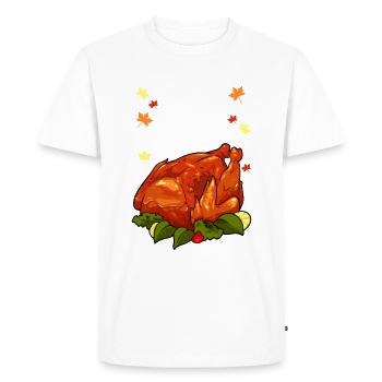 I Like It Moist Thanksgiving - Men's Premium Organic T-Shirt - white - Front - Nico (187cm)