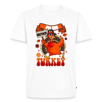 Je suis le frère Turquie Bruder - T-shirt Premium bio Homme - blanc - Devant - Nico (187cm)