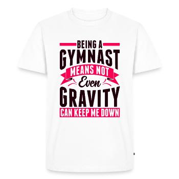 Gymnast Gymnastics - Men's Premium Organic T-Shirt - white - Front - Nico (187cm)
