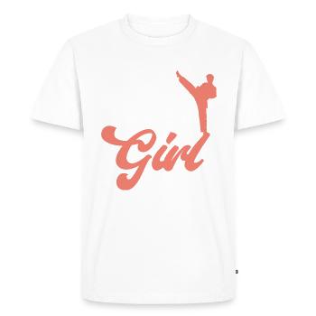 Muay Thai Fille Boxe Thaïlandaise - T-shirt Premium bio Homme - blanc - Devant - Nico (187cm)