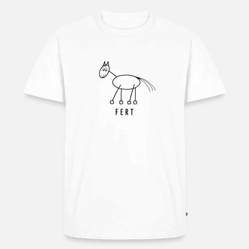 FERT® - Männer Premium Bio T-Shirt - Weiß