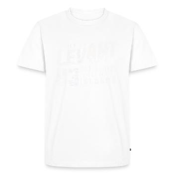 Ile du Levant French Riviera islands - T-shirt Premium bio Homme - blanc - Devant - Nico (187cm)