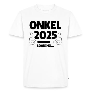 Uncle 2025 Loading - Men's Premium Organic T-Shirt - white - Front - Nico (187cm)