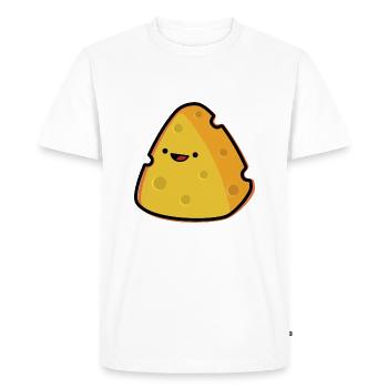 Du fromage - T-shirt Premium bio Homme - blanc - Devant - Nico (187cm)