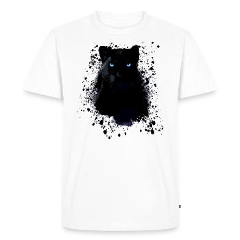 black panther,panther,cat,emo,punk,graffiti - Men's Premium Organic T-Shirt - white - Front - Nico (187cm)