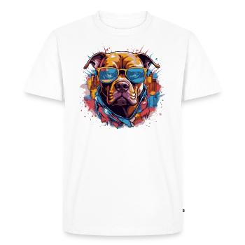 Staffordshire Terrier américain des grandes villes - T-shirt Premium bio Homme - blanc - Devant - Nico (187cm)