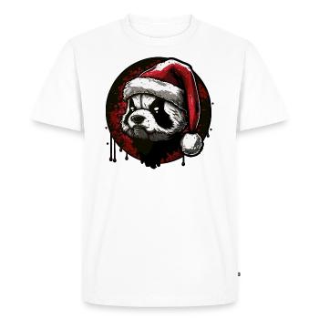 Christmas Panda - Men's Premium Organic T-Shirt - white - Front - Nico (187cm)