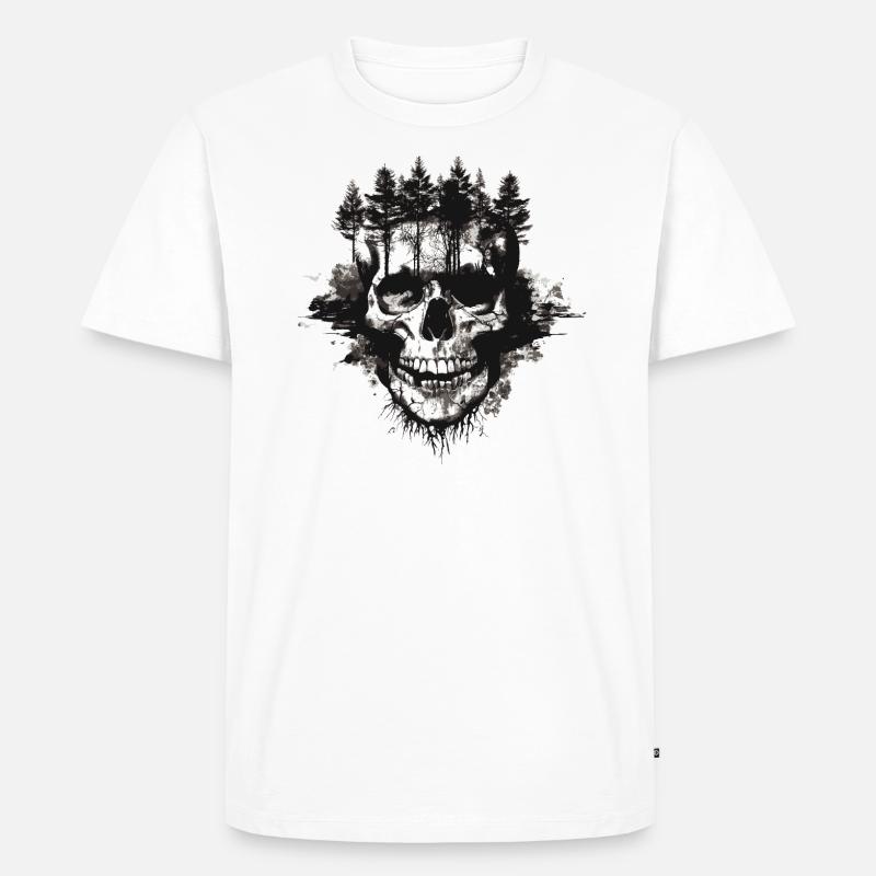 Wald Zombie - Männer Premium Bio T-Shirt - Weiß