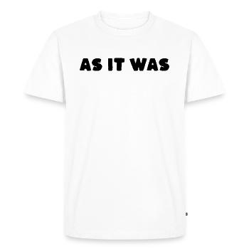Comme c'était - T-shirt Premium bio Homme - blanc - Devant - Nico (187cm)