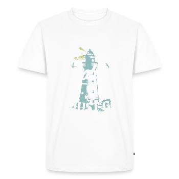 Le Danemark appelle et je dois y aller - Danemark - T-shirt Premium bio Homme - blanc - Devant - Nico (187cm)