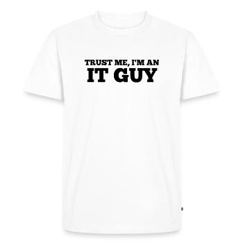 Croyez-moi, je suis un gars de l'informatique - T-shirt Premium bio Homme - blanc - Devant - Nico (187cm)