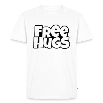 Free Hugs - T-shirt Premium bio Homme - blanc - Devant - Nico (187cm)
