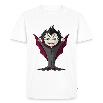 Little cartoon vampire - Men's Premium Organic T-Shirt - white - Front - Nico (187cm)