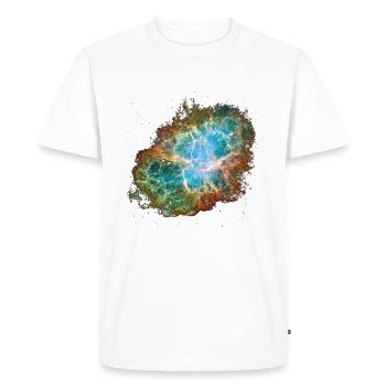 Crab Nebula - Men's Premium Organic T-Shirt - white - Front - Nico (187cm)