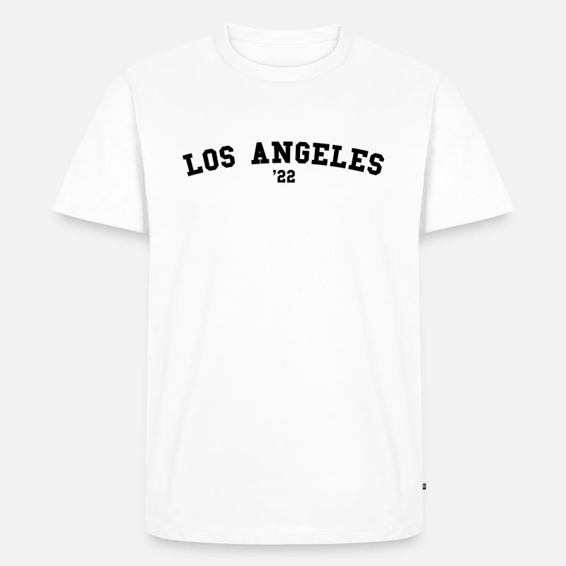 Los Angeles Pulli, LA TShirt Weihnachtsgeschenk - Männer Premium Bio T-Shirt - Weiß