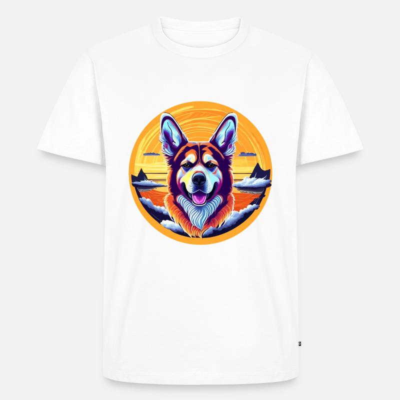 ART DE CONCEPTION DE CHIEN - T-shirt Premium bio Homme - blanc
