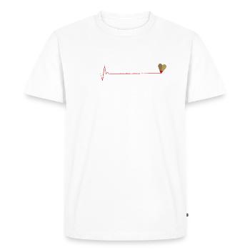 Creative Heartbeate : Dessiner pour la vie - T-shirt Premium bio Homme - blanc - Devant - Nico (187cm)