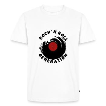 Rock' n Roll Generation -- rock lover - Men's Premium Organic T-Shirt - white - Front - Nico (187cm)