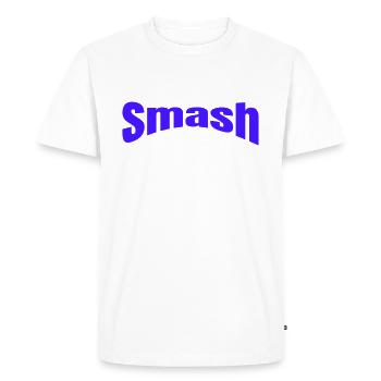 Smash - Men's Premium Organic T-Shirt - white - Front - Nico (187cm)