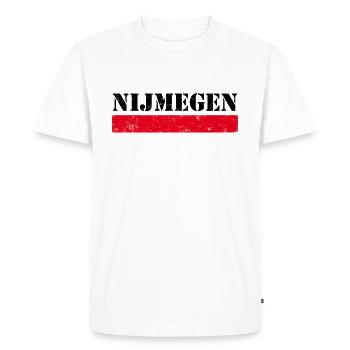Nimègue Millésime - T-shirt Premium bio Homme - blanc - Devant - Nico (187cm)