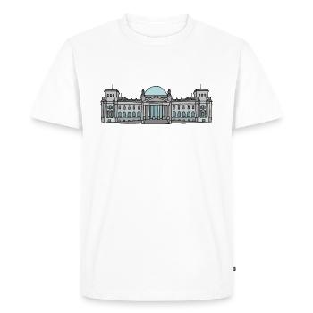 Reichstag building BERLIN c - Men's Premium Organic T-Shirt - white - Front - Nico (187cm)