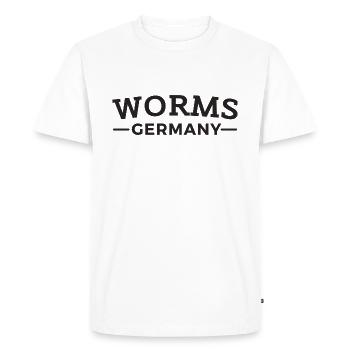 Worms Germany home gift idea - Men's Premium Organic T-Shirt - white - Front - Nico (187cm)