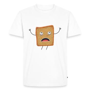 toast - T-shirt Premium bio Homme - blanc - Devant - Nico (187cm)