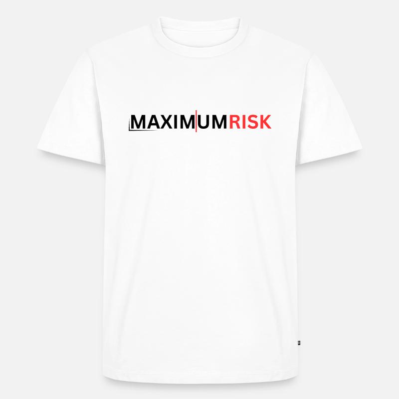 Maximum Risk - Männer Premium Bio T-Shirt - Weiß