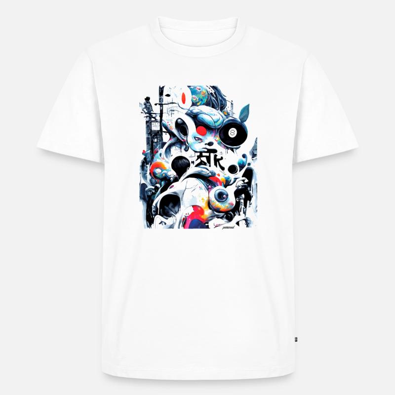 Artificial Mind 1 - Männer Premium Bio T-Shirt - Weiß