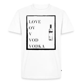 VODKA AMOUR - T-shirt Premium bio Homme - blanc - Devant - Nico (187cm)