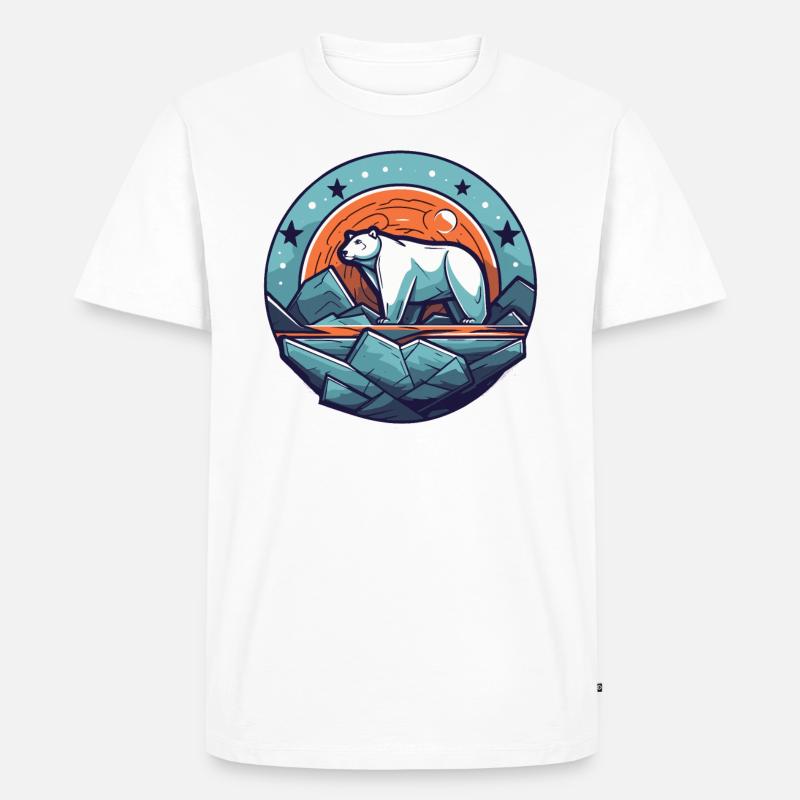 Der letzte Eisbär - Männer Premium Bio T-Shirt - Weiß
