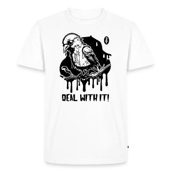 Occupe-toi de lui, l’oiseau - T-shirt Premium bio Homme - blanc - Devant - Nico (187cm)