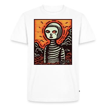 Les gens sont étranges - T-shirt Premium bio Homme - blanc - Devant - Nico (187cm)