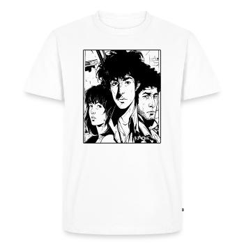 site de manga d’anime de dessin animé - T-shirt Premium bio Homme - blanc - Devant - Nico (187cm)