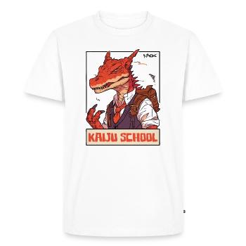 monstres japonais, Retour à l’école Kaiju - T-shirt Premium bio Homme - blanc - Devant - Nico (187cm)