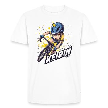 Japanese Keirin Cycling Anime Character - Men's Premium Organic T-Shirt - white - Front - Nico (187cm)