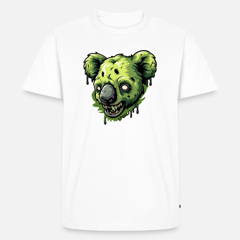 Zombie Koala - Männer Premium Bio T-Shirt - Weiß