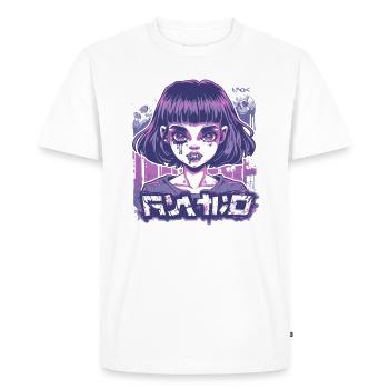 Manga, Anime, Fille, Fantômes japonais, Démons - T-shirt Premium bio Homme - blanc - Devant - Nico (187cm)