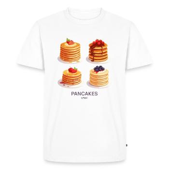 Fruity pancakes - Men's Premium Organic T-Shirt - white - Front - Nico (187cm)