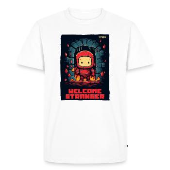 Bienvenue dans mon donjon, étranger - T-shirt Premium bio Homme - blanc - Devant - Nico (187cm)