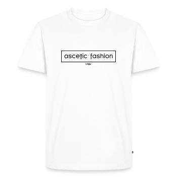 Mode ascétique - T-shirt Premium bio Homme - blanc - Devant - Nico (187cm)
