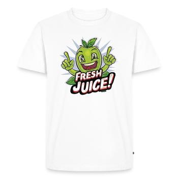 Sunny fruit and fresh juice - Men's Premium Organic T-Shirt - white - Front - Nico (187cm)